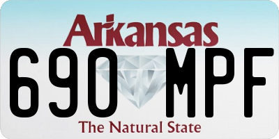 AR license plate 690MPF