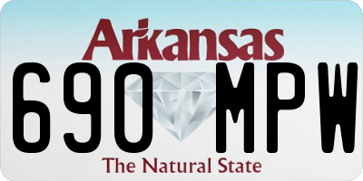 AR license plate 690MPW
