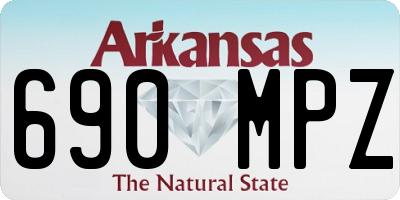 AR license plate 690MPZ