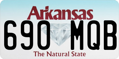 AR license plate 690MQB