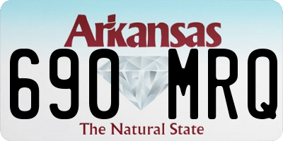 AR license plate 690MRQ