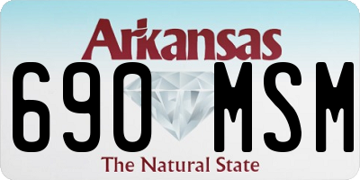 AR license plate 690MSM