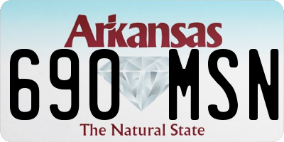 AR license plate 690MSN