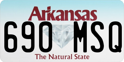 AR license plate 690MSQ