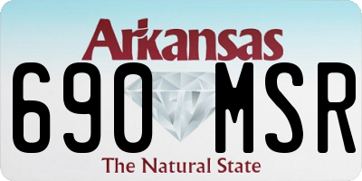 AR license plate 690MSR