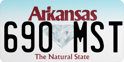 AR license plate 690MST