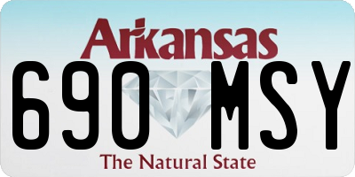 AR license plate 690MSY