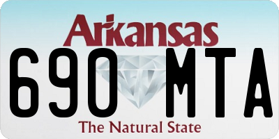 AR license plate 690MTA
