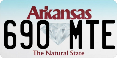 AR license plate 690MTE