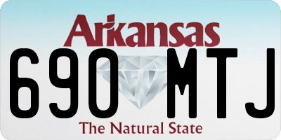 AR license plate 690MTJ