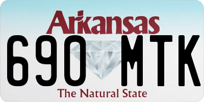 AR license plate 690MTK