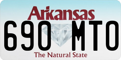 AR license plate 690MTO