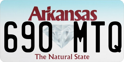 AR license plate 690MTQ