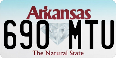 AR license plate 690MTU