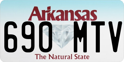 AR license plate 690MTV