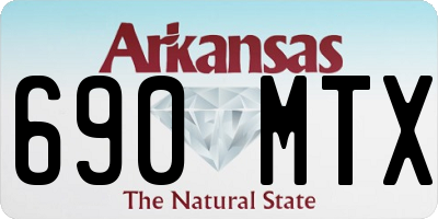 AR license plate 690MTX