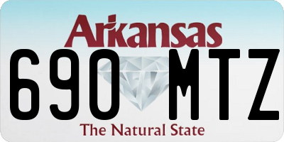 AR license plate 690MTZ