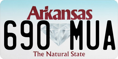 AR license plate 690MUA
