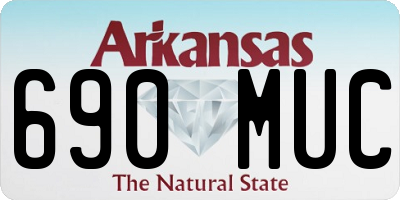 AR license plate 690MUC