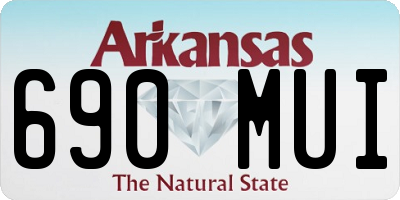 AR license plate 690MUI