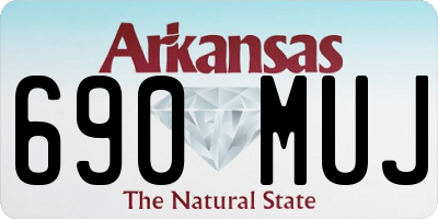 AR license plate 690MUJ