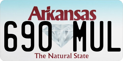AR license plate 690MUL