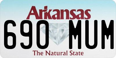 AR license plate 690MUM