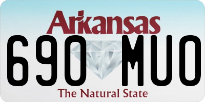AR license plate 690MUO