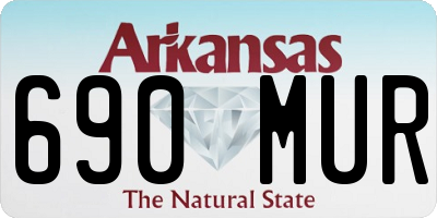 AR license plate 690MUR