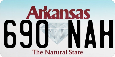AR license plate 690NAH