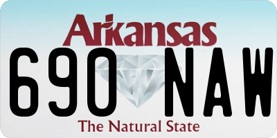 AR license plate 690NAW