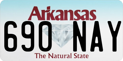 AR license plate 690NAY