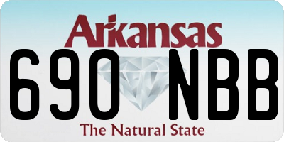 AR license plate 690NBB