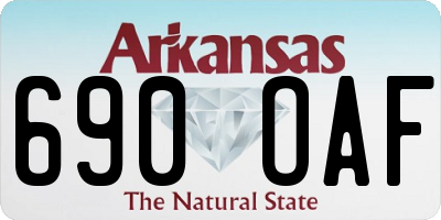 AR license plate 690OAF