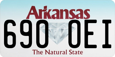 AR license plate 690OEI