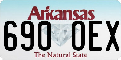 AR license plate 690OEX