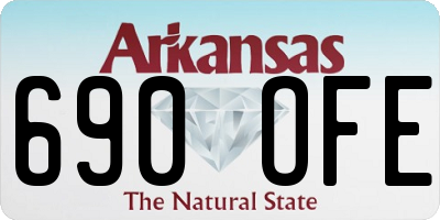 AR license plate 690OFE