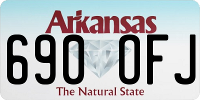 AR license plate 690OFJ