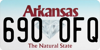 AR license plate 690OFQ
