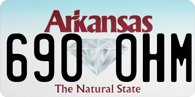 AR license plate 690OHM