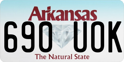 AR license plate 690UOK