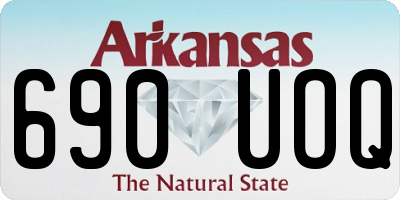 AR license plate 690UOQ