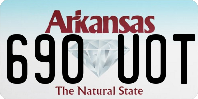 AR license plate 690UOT
