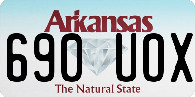AR license plate 690UOX