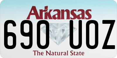 AR license plate 690UOZ