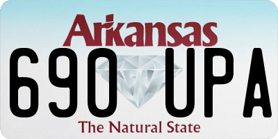 AR license plate 690UPA