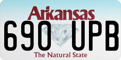 AR license plate 690UPB