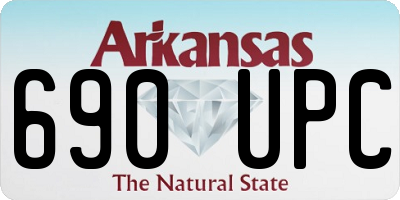 AR license plate 690UPC