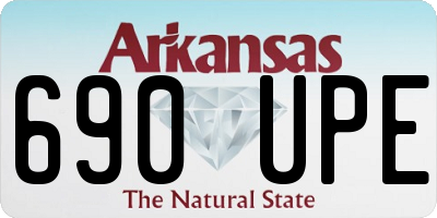 AR license plate 690UPE