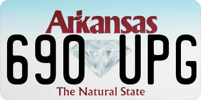 AR license plate 690UPG